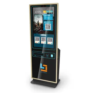 Top vendendo ao ar livre wi-fi quiosque vertical 43 polegadas touch screen vending ticket self service quiosque stand pc