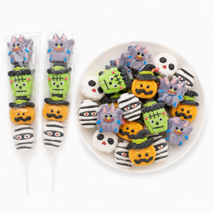 Sucettes Guimauves en Gros Personnalisées Halloween : Bonbons Halal Sucrés et Fruitées en Forme de Fantôme, Zombie et Citrouille – Direct Usine - Product Image 3