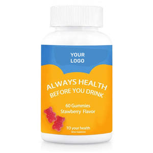 Vegan Hangover Gummies Foie Detox Anti Hangover Gummies pour la gueule de bois Supplément à base de plantes Après Alcool Remède - Product Image 1