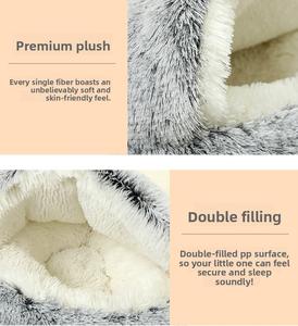 Cama para Mascotas con Forma de Concha, Cálida para Invierno, Semi-Cerrada, para Perros y Gatos, Acogedora Cama Cerrada para Gatos, para Mascotas de Interior - Product Image 3