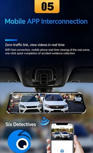 Caméra de tableau de bord portable 4G pour voiture, double objectif 4K, GPS, WiFi, enregistreur vidéo Cloud avec application et surveillance à distance en direct, fonction stationnement - Product Image 3