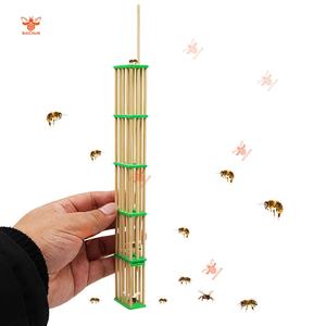 Strumenti di apicoltura di bambù gabbia del re, cinque sezione gabbia della regina per la fattoria dell'ape dell'apicoltore - Product Image 1