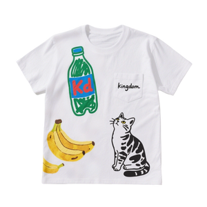T-shirt à manches courtes décontracté pour hommes pour chat Banana Soda Bottle Print Offre Spéciale Factory Customized Knitted Sweatshirt Pocket Short - Product Image 5