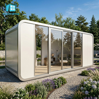 Cabine modulaire extérieure de luxe sur mesure, design Apple, 20 pieds, 40 pieds, pour hôtel, logement et bureau
