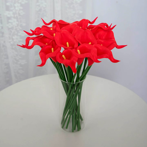 Style Moderne Haute Qualité, Fleur <span class=keywords><strong>de</strong></span> Calla Unique Multicolore, Tulipe Artificielle Réaliste, Vente Flash pour Remise <span class=keywords><strong>de</strong></span> Diplôme - Product Image 5