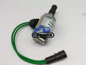 Vanne solénoïde de coupure de carburant et d'extinction XPower noire pour camion excavateur 24V 7167-6200 320D 3CX 4CX 3054 1000 Moteur Pompe Guangdong - Product Image 2