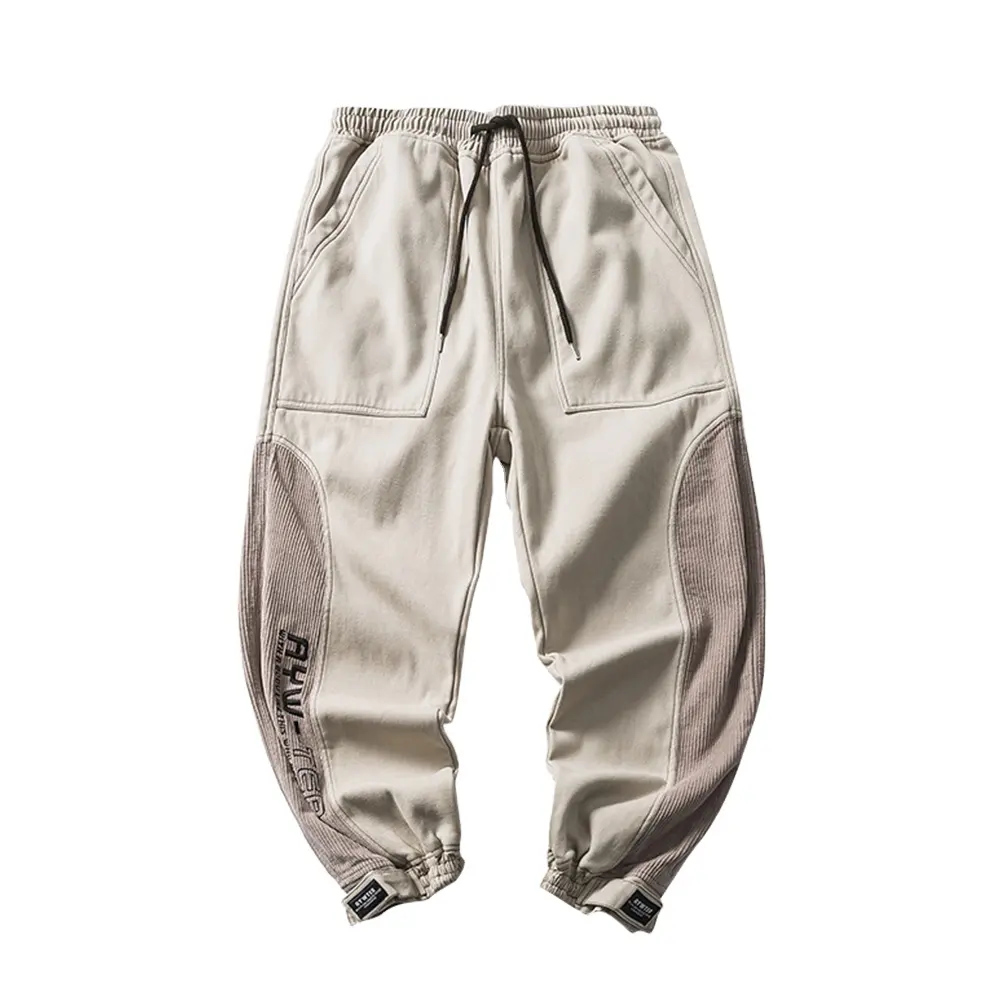 Großhandel Custom Pocket Cargo Pants Enge Bein öffnung Kordel zug Taille Herren Track Pants Jogger