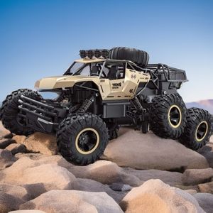 <span class=keywords><strong>Voiture</strong></span> RC <span class=keywords><strong>tout</strong></span>-<span class=keywords><strong>terrain</strong></span> 4x4 à grande vitesse de 46 cm à six roues en alliage pour véhicule <span class=keywords><strong>tout</strong></span>-<span class=keywords><strong>terrain</strong></span>, escalade, radiocommande, monstre, chargeur - Product Image 1