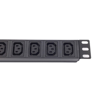 Armoire réseau à 9 prises IEC C13, PDU d'occasion avec interrupteur, unité de distribution d'alimentation en alliage d'aluminium