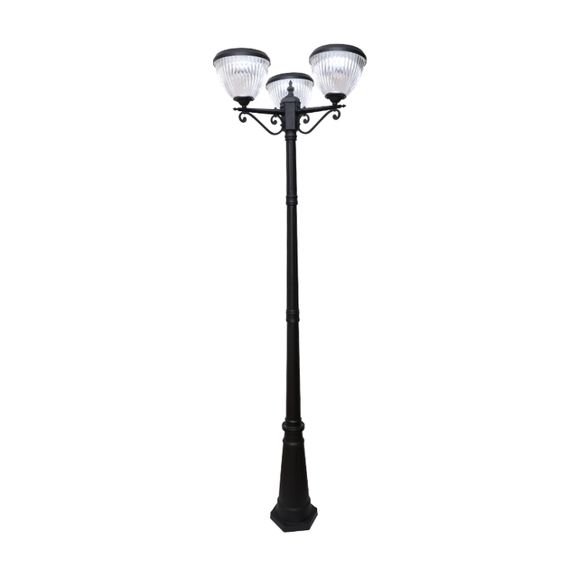 Solar or Electricity Power Light Garden Fence Pole Lamp
