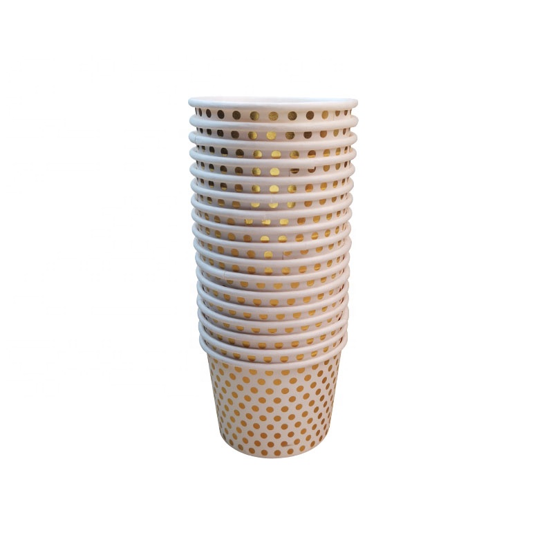 Eco-friendly 120ml 150ml 250ml Disposable Take Away Custom Ice Cream Paper Cups With Logo