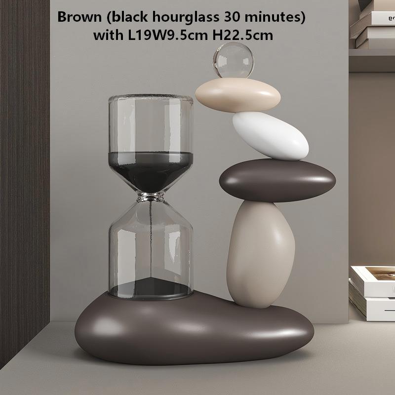FKD6480A Pierre de transfert marron + Sablier noir