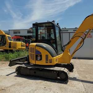 เครื่องจักรก่อสร้างถนนมือสองคุณภาพสูง รถขุดโคมัตสุมือสองขนาดเล็ก PC56 5 ตัน รถขุดขนาดเล็ก PC55 - Product Image 3