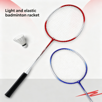 Raqueta de Bádminton de Alta Potencia 3U de Fibra de Carbono Compuesta Superior con Junta en T Integrada, Baja Resistencia al Aire y Empuñadura Profesional de PU