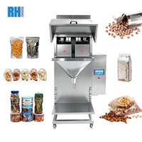 Machine de remplissage semi-automatique à double bac avec peseuse pour épices, herbes, thé en poudre, granulés 10g-2kg OEM
