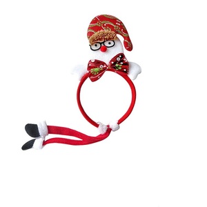 Nuevos Accesorios para el Cabello de Navidad para Mujeres y Niños, Diademas, Horquillas, con Diseño de Asta y Flor, Ecológicos, de Fábrica, para Fiestas de Navidad y Halloween - Product Image 4