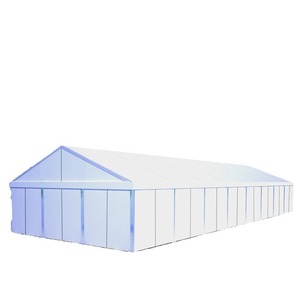 Tente de mariage en alliage d'aluminium avec toit en PVC à pignon, construction modulaire, abri de stockage extérieur quatre saisons - Product Image 1