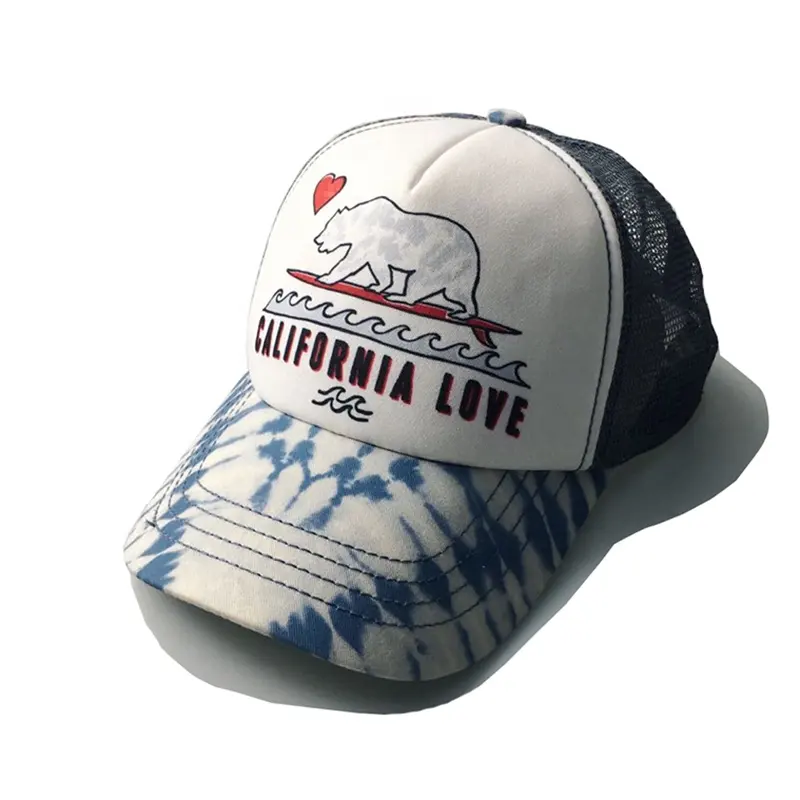 Custom Plain Sports Animal Logo Sublimation Printed Foam Blank Mesh Baseball Hat Trucker Caps