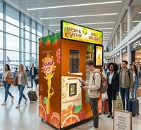 Distributeur automatique de jus d'orange NAUGHTY DOG sans personnel, écran tactile 21,6 pouces, fonction de nettoyage automatique, surveillance à distance, prix de gros usine