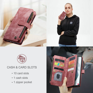 CaseMe-Étui portefeuille pour Samsung <span class=keywords><strong>Galaxy</strong></span> S22, étui rétro à rabat avec porte-monnaie, meilleure vente 2023 - Product Image 5