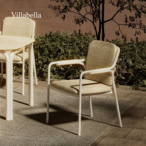 Sillas Apilables de Aluminio para Exteriores, Muebles de Jardín, Patio, Balcón, Sillas de Comedor con Brazos para Cafetería, Restaurante, Hotel - Product Image 1