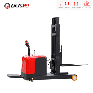 Apilador Eléctrico Contrapesado de 2000 kg y 3 m con Mástil de 2/3 Etapas, Desplazador Lateral Hidráulico y Neumáticos de Poliuretano - Product Image 6