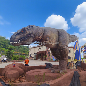 Dinosaurio Mecánico Gigante de 12 Metros con Movimientos Servocontrolados, Animatrónico T.rex para Parque Temático - Product Image 3