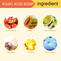 Papaye éclaircissement de la peau savon à l'acide kojique éclaircissant nettoyant pour la peau barre de savon dissolvant de taches sombres hydratant savon à l'acide kojique