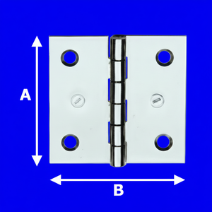 AL850IN6050 Aldeg Bisagra de acero inoxidable para muebles náuticos 60x50mm Accesorio para barcos marinos Nueva condición - Product Image 1
