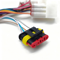 Kabel Harness Otomotif Multi-Konektor Kustom dengan Konektor Pengunci Tahan Air Berbahan Nylon Bersertifikasi IP67 untuk Mobil, Motor, dan Elektronik