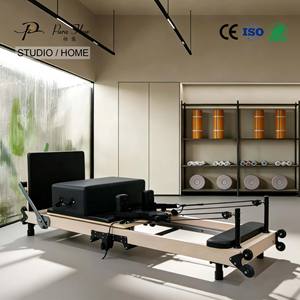 Pura <span class=keywords><strong>Flow</strong></span> – Machine de <span class=keywords><strong>yoga</strong></span> et de <span class=keywords><strong>Pilates</strong></span> pliable en bois d'érable, durable et réglable – Équipement d'exercice portable pour la santé - Product Image 2