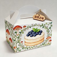 Boîte à gâteau rose personnalisée avec fenêtre, emballage en papier pour pâtisserie, pour anniversaires, mariages ou desserts de fête