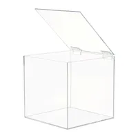 Acrylic Square Hinged-Lid Box