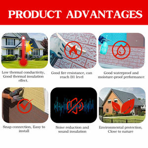 <span class=keywords><strong>Aislamiento</strong></span> de Pared <span class=keywords><strong>Exterior</strong></span> Moderno de Metal/EPS Ignífugo de 30 mm de Espesor, Ligero, Insonorizante e Impermeable, Techo Tipo Sándwich, <span class=keywords><strong>Casa</strong></span> Prefabricada - Product Image 3