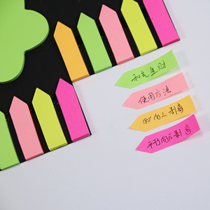 HengXin Sticky Note Set Fluorescent Colors Stationery Memo <b>Pad</b> With Sticky Label Stickers Self-adhesive - Product Image 2