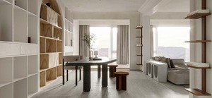 Modern Style High End White 2pac Lacquer Finish Open Shleves with Arch Design Cabinets with LED - Product Image 4