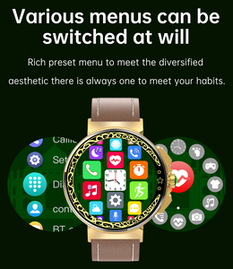 Reloj inteligente QL02 de 1,46 "BT, brújula de llamada, contador de oración, recordatorio, ubicación automática, buscador QIBLA, compatible con reloj inteligente árabe persa - Product Image 4