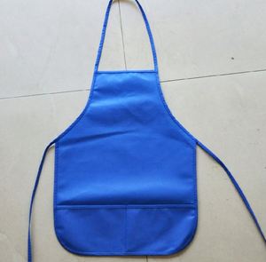 Delantales Desechables Personalizados al por Mayor, Económicos, de Tela No Tejida, para Niños, para Pintar/Dibujar - Product Image 3