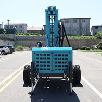 Foreuse agricole SM300 sur roues pour puits profonds, machine de forage de puits d'eau diesel 300m