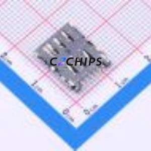 NANO-1306 <b>SIM</b> <b>Card</b> Connector SMD,P=1.27mm Connector Flip Cover Type Nano <b>SIM</b> <b>Card</b> <b>Card</b> <b>Holder</b> With <b>Card</b> Detection - Product Image 2