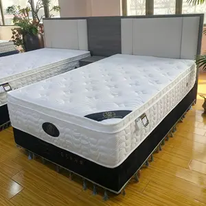 Kaneman Euro Top – matelas de lit d'hôtel personnalisé, en mousse, taille King/Queen unique, à ressorts ensachés de 25cm, dans une boîte