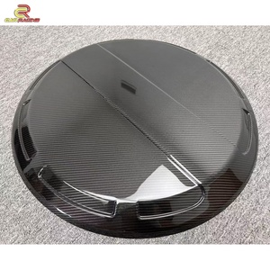 ฝาครอบล้อคาร์บอนไฟเบอร์แบบแห้งและชุดแต่งตัวถังสำหรับ G-Class W464 G63 G500 ปี 2019-2024 ลายทวิลวีฟแบบเงา รับประกัน 6 เดือน - Product Image 4