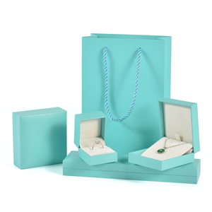 Set di scatole di gioielli minimalisti, esterni in carta similpelle e interni in morbido velluto per i tuoi anelli orecchino braccialetto Display - Product Image 2