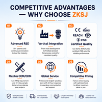 Pompe submersible à entraînement magnétique sans balais ZKSJ, 48V DC, 13500L/H, hauteur de refoulement 10M, avec contrôle PWM 0-5V