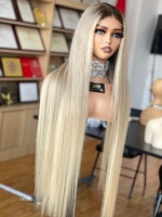 SHY Perruque Lace Front HD13x5 en Cheveux Humains Alignés, Très Vendue, pour Femmes, Fournisseur en Gros Alibaba pour Salons