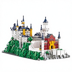 Blocs de construction en plastique ABS à petites particules Vanger Allemagne Bavière Neuschwanstein, jouets éducatifs, vente en gros, 14 ans et plus, à assembler - Product Image 1