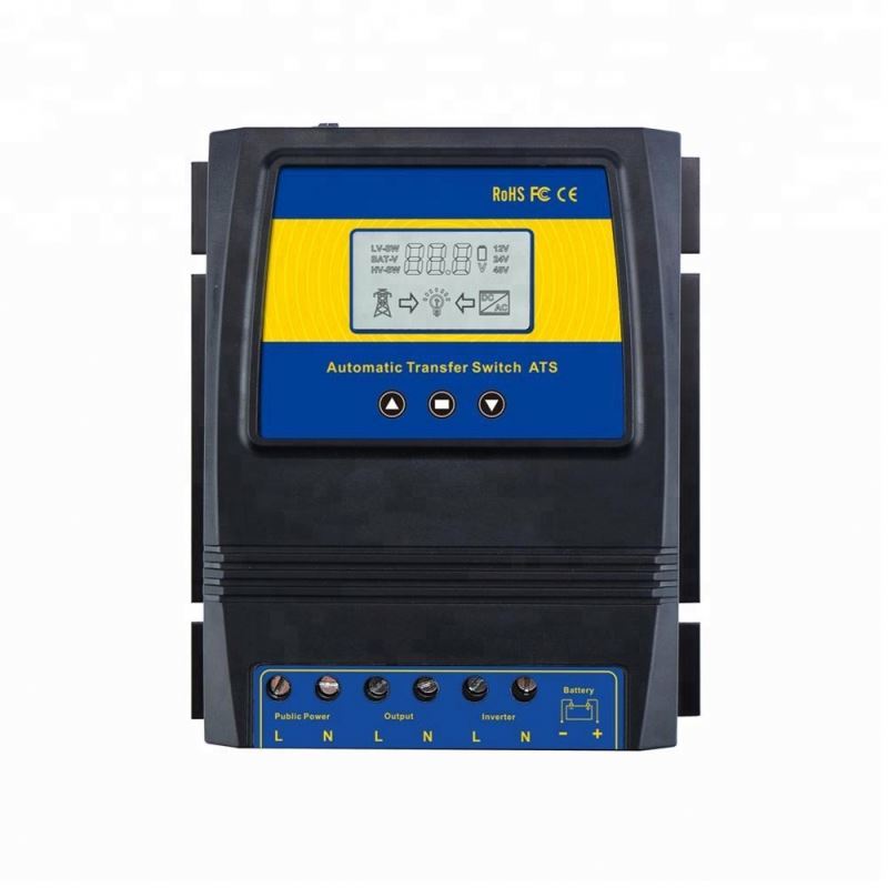 ATS Dual Power Transfer Controller Solar Charge Controller Power Switch Regulator DC 12V 24V 48V AC 110V 220V Automatic