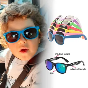 Grosir Kacamata Hitam Anak Laki-laki Perempuan Kacamata Matahari Anak-anak Kacamata Bayi Musim Panas Logo Kustom Kacamata Anak-anak 2022