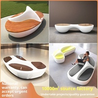 Chaise d'attente de siège de dessin animé créatif de conception américaine en plastique renforcé de fibre de verre pour l'utilisation multi-personnes de centre commercial