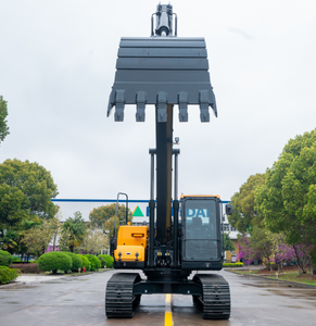 Excavadora de cadenas Hyundai HX200N amarilla, excavadora hidráulica para construcción, máquina de servicio pesado - Product Image 1